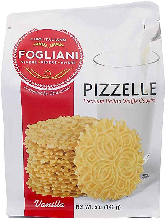 Fogliani Vanilla Pizzelle Waffle Cookies 5 ounce (Pack of 1)