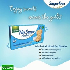 GULLON YOGURT WHOLE GRAIN BISCUITS SUGAR FREE NO CHOLESTEROL 2 PKS OF 5