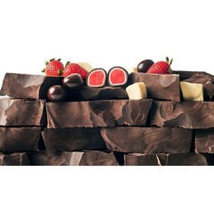 Tru Fru Dark and White Chocolate Freeze-Dried Strawberries, 13 oz Free Sipping