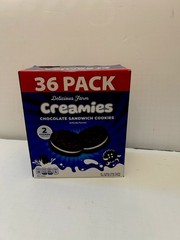 4 Boxes Delicious Farm Creamies Chocolate sandwich Cookies-144 Count