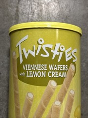 Lemon Crème Filled Viennese Wafer Rolls Pack of 2