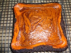 HOMEMADE HALLOWEEN CREAM CHEESE SWIRL BROWNIES (9″ x 9″) TRAY