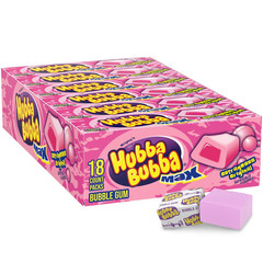 Gum Max Bubble Gum Bulk, Individually Wrapped, Original Flavor, 5 Count Packs, 1