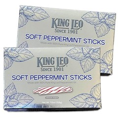 King Leo Soft Peppermint Sticks – Pack of 2 – Delicious and 15.3924 cm