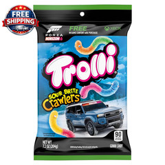 Sour Brite Crawlers Candy, Cherry-Lemon, Strawberry-Grape & Orange-Lime, Sweet a