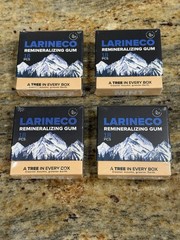 4 LOT Larineco Remineralizing Mint Gum with Nano Hydroxyapatite & Xylitol