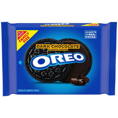 OREO Dark Chocolate Creme Chocolate Sandwich Cookies, Family Size,17 oz