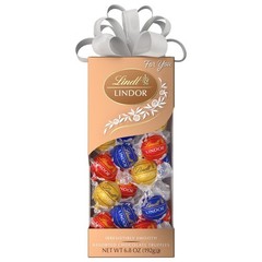 Lindt Lindor Assorted Chocolate Candy Truffles For You Gift Box – 6.8oz