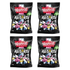Bassetts Liquorice Allsorts 130g – Assorted Sweets (Pack of 4)