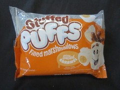 (1) Bag Stuffed Puffs Filled Marshmallows Salted Caramel Flavor 8.6 Oz