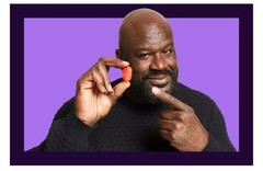Four (4) Bags – Shaq-A-Licious XL Gummies Berry Punch Peach & Orange 11.8 oz
