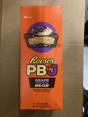 NEW!!! Reese’s Limited Edition PB Grape Big Cups 1.4oz 16ct BB 02 2026