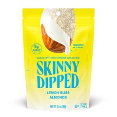 SkinnyDipped Lemon Bliss Yogurt Covered Almonds 3.5 oz Healthy Snack