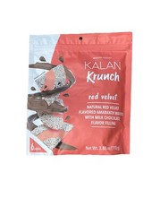 Kalan Krunch Red Velvet Natural Mexican Product 6 Pc Milk Chocolate BB 11/24