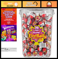 Cinnamon Fireball Candy – Individually Wrapped, 240 Count, 64.8oz Bulk Treats
