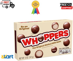 WHOPPERS Malted Milk Balls Candy Box, 5 oz 12 pack