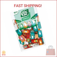 TIC TAC Box with 60 Mini Boxes (Mint, Orange, Spearmint, Peach and Passion fruit