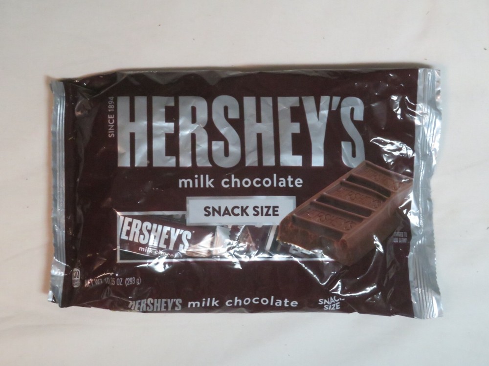 Hershey’s Milk Chocolate Snack Size Candy Bars 10.35 Oz !