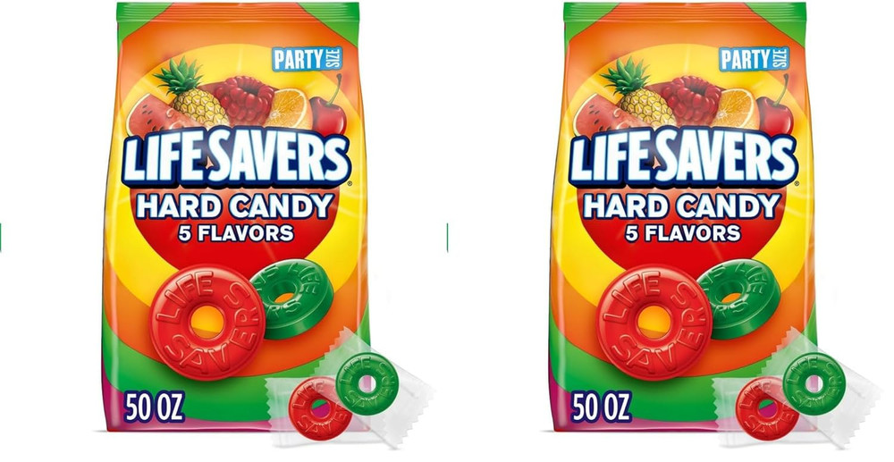 5 Flavors Hard Candy, Party Size, 50 Oz Bag (Pack of 2)