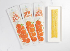 Jeju Jjondeugi Mandarin Korean Chewy Snack 1BOX(18g x 15P)