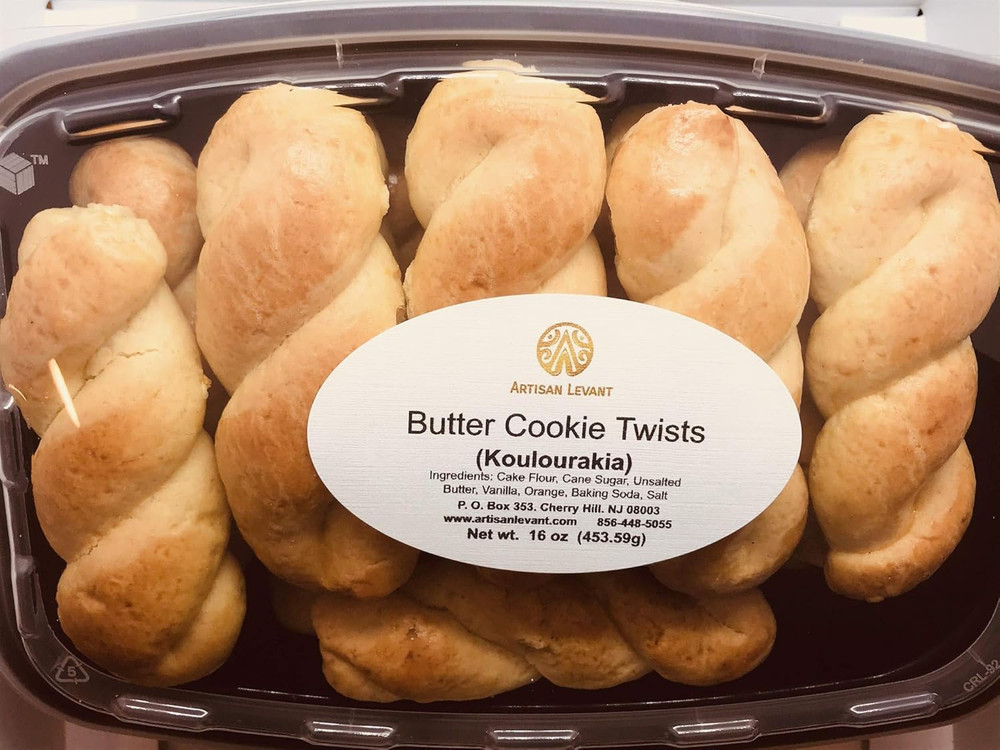 Koulourakia Handmade Traditional Greek Butter Cookies 16oz Authentic Pastry
