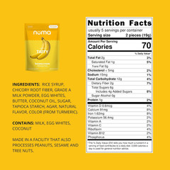 Foods Banana Taffy Candy, Made with Real & Simple Ingredients Low Sugar, High Pr