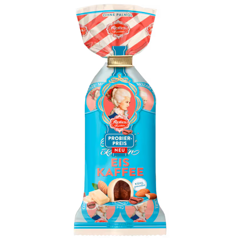 Reber Constanze Mozart marzipan chocolate ICED COFFEE flavor 160g -FREE SHIP-