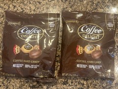 2 Bags Colombina Coffee Delight Hard Candy 4.7 Oz Sugar Cane Made W/ Real Coffee