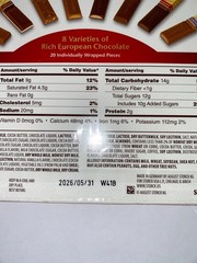 Merci Holiday Fine European Milk & Dark Chocolate Assortment, 8.8 oz EXP 5/31/26