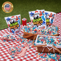 Red, White & Blue Soft & Chewy Gummy Candy, Bulk Candy, 1.8 Lb ⭐️⭐️⭐️⭐️⭐️