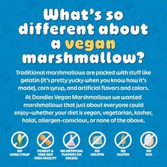 Vegan Marshmallows 4 Pack Kosher Non GMO Perfect for S’mores Baking Treats