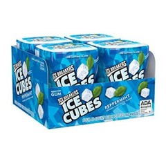 Ice Breakers Ice Cubes Gum, Peppermint, Sugar Free with Xylitol, 40 Pieces (Pack