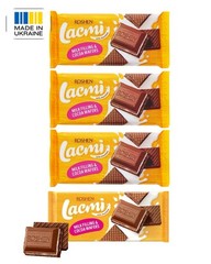 Roshen Lacmi milk chocolate with milk filling and waffle 4*90 g Ukraine