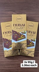 3x BeeMax Dubai Style Chocolate Bar with Pistachio & Kadayif Cream– (3 x 3.36oz)