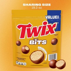 Twix Bits Crunchy Cookie Chocolatey Candy, Value Size, 19.3 oz.