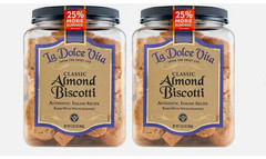 2 pack La Dolce Vita Classic Almond Biscotti 34 oz. FREE shipping !!!
