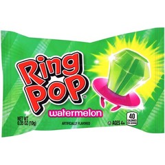 1.0oz/3ct Bag RING POP Easter Candy Lollipops Strawberry +Raspberry +Watermelon