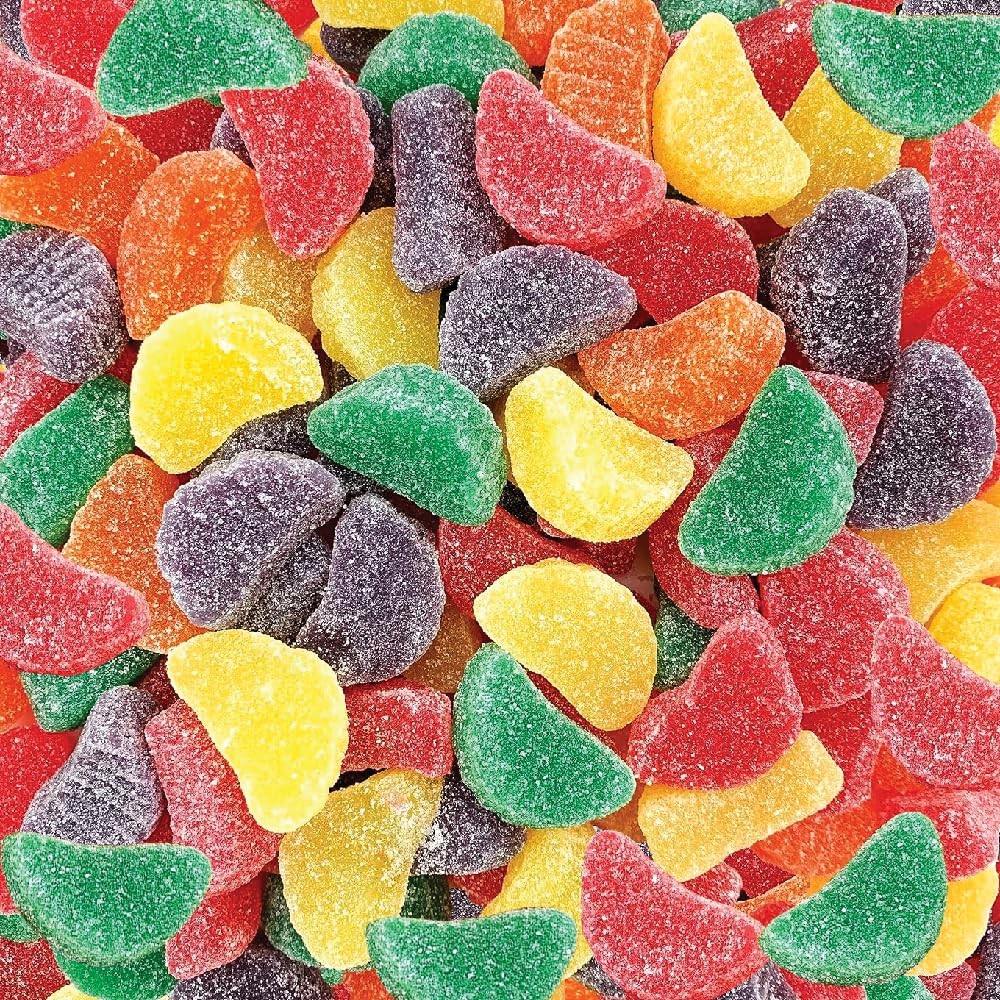 Fruit Slices – 2 Pound Bulk Pack (About 65 Count) – Assorted Jelly Candy – Unwra