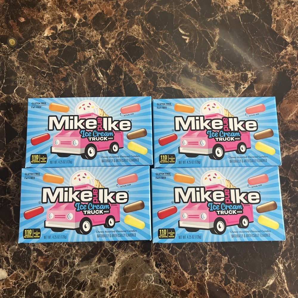 Mike and Ike 4.25 oz ICE CREAM TRUCK Mix Chewy Candy Limited Edition *BB 6/2027*