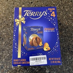 4 Pack Terry’s Milk Chocolate Oranges 5.11 oz each 20.44 oz total.
