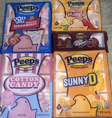 5 Exclusive Flavors Peeps! 3 pks of 4.5oz/15ct,1 Of 3oz &1 Of 1.5oz Easter 2026