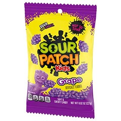 SOUR PATCH KIDS Grape Sour Gummy Candy 8.2 Oz Perfect for Parties Movies