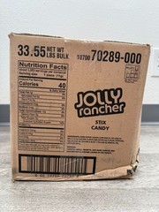 Jolly Rancher Stix Hard Candy 2 Pound sealable bag Individually Wrapped