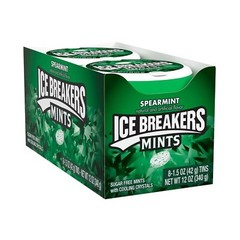 Mentas Sin Azucar De Menta Verde 8 Latas 1.5 Oz Frescura Instantanea