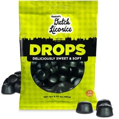 Gustaf’s Dutch Licorice Drops – 5.2oz Bag – Sweet Black 5.2 Ounce (Pack of 1)