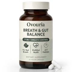 Ovouria Breath and Gut Balance, 7in1 Advanced Formula with Magnesium Citrate,…