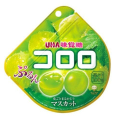 UHA Mikakuto Kororo Shine Muscat Gummy – Japanese Premium Grape Candy – 48g