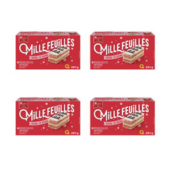 Vachon Mille Feuilles Original Flaky Pastries French Cream Dessert 291g (4 Pack)