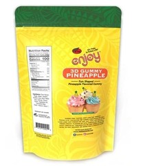 Enjoy Hawaii Snacks 3D Gummy Pineapple, Large 28.2 Oz Bags (Pack of 3) — ✈️ Arri