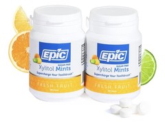 Epic 100% Xylitol Mints – Fruit Flavored Mint (2 Count/180 total)